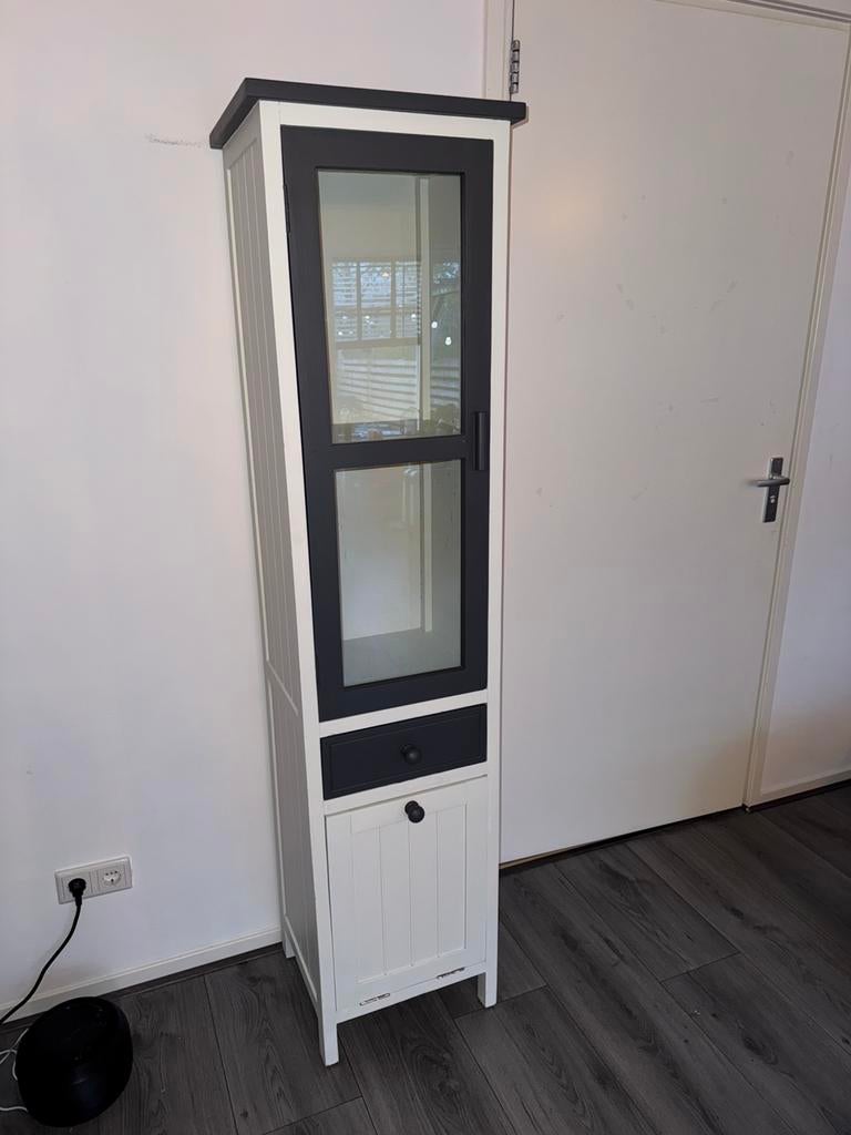 Vitrinekast, Huis en Inrichting, Ophalen, Minder dan 50 cm, Zo goed als nieuw, 150 tot 200 cm