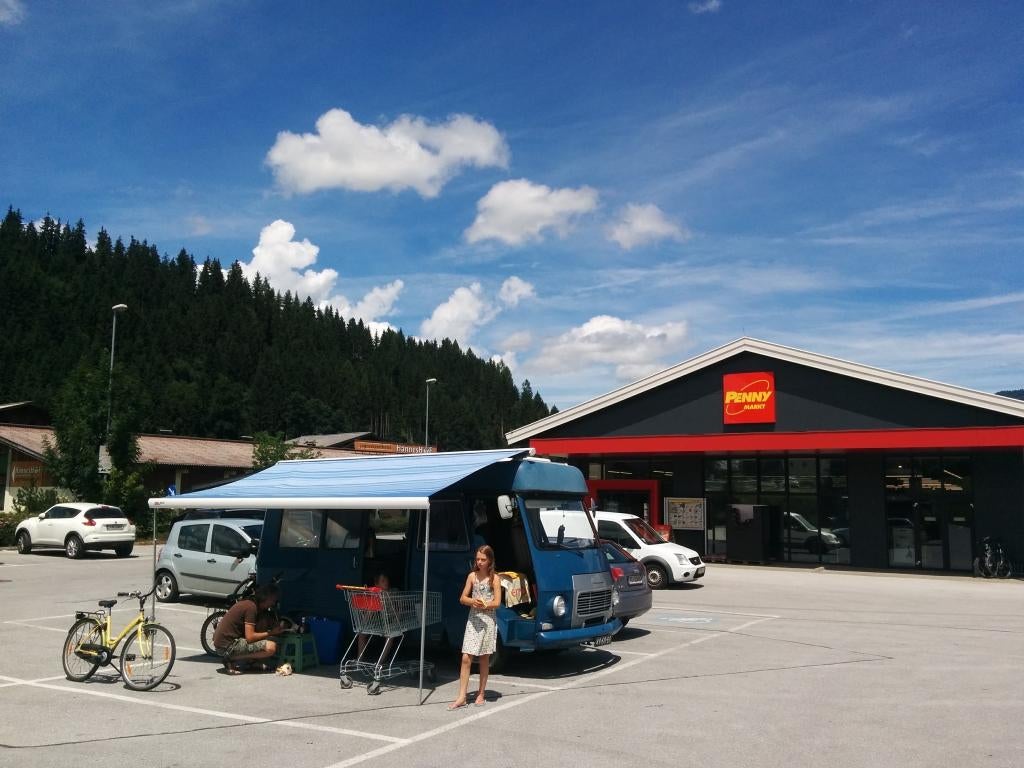 Fiamma F65s luifel 400cm met 2 zijwanden, Ophalen, Gebruikt, PVC, Fiamma