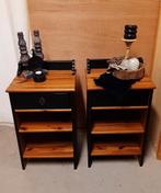 Sjieke, stoere nachtkastjes, set kastjes, bedkastje, Ophalen, Minder dan 45 cm, 55 tot 70 cm, Zo goed als nieuw