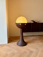 Doria Leuchten Vintage Keramiek bruin Brutalistisme lamp, Overige materialen, Mid century, 100 tot 150 cm, Ophalen of Verzenden
