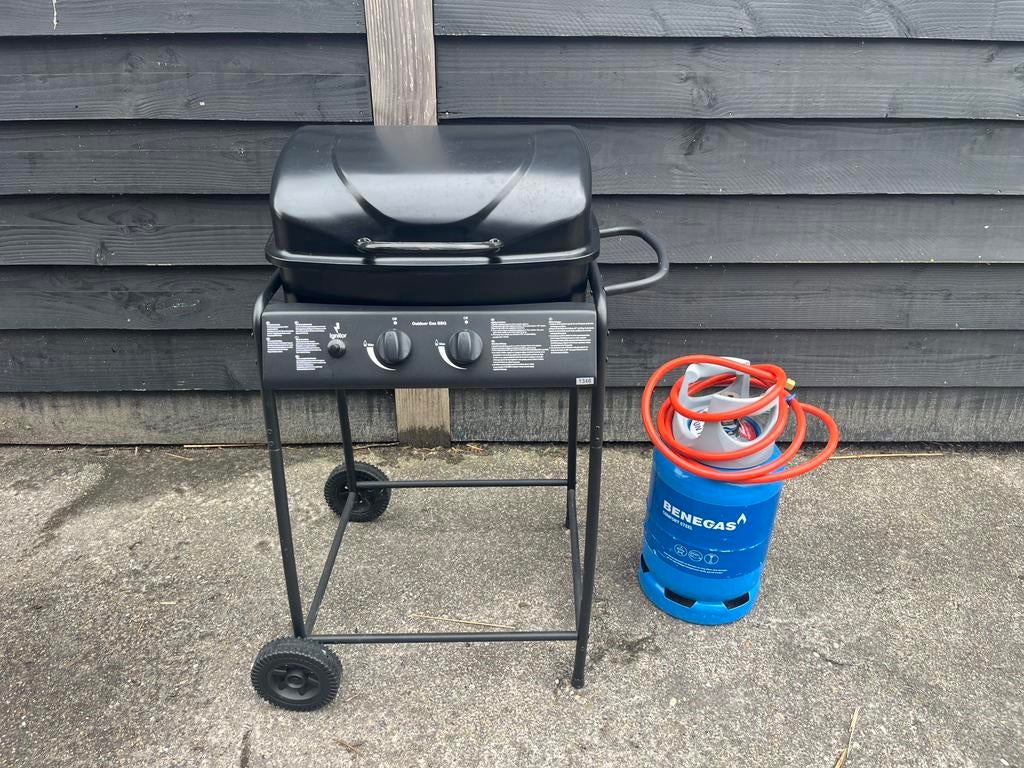 Gas BBQ met gasfles 6kg, Ophalen, Gebruikt
