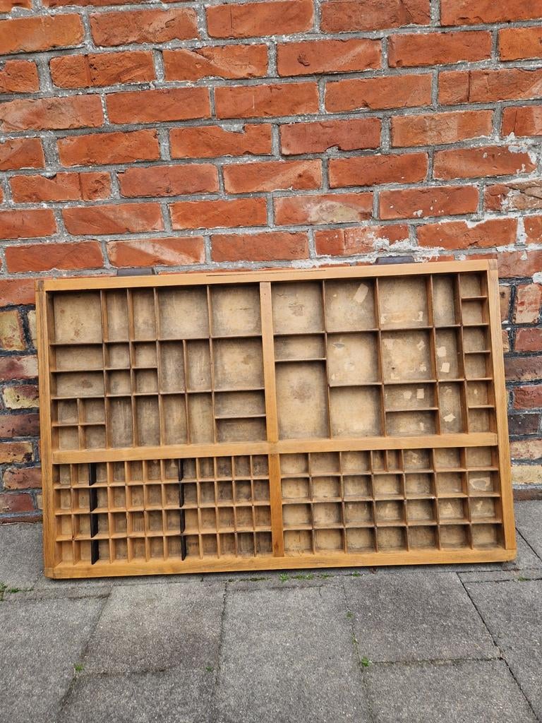 Houten letterbak, 83x53 cm, Antiek en Kunst, Ophalen