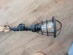 Set van 2 Stoere Industriële Touwlampen - INCLUSIEF LED-boll, Huis en Inrichting, Ophalen, Zo goed als nieuw, Metaal