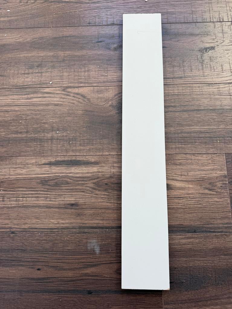 MDF plinten wit - 7 stuks van 240 cm lang, 9 cm hoog, Ophalen, Gebruikt, Mdf, 200 tot 250 cm
