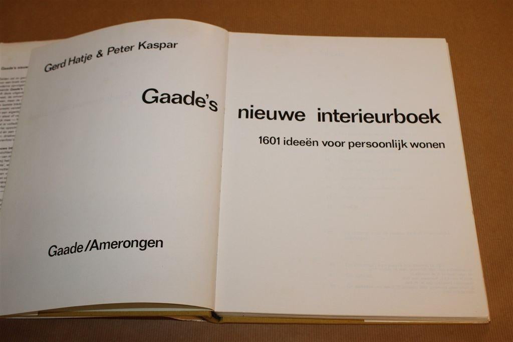 Gaade's Interieurboek — 1601 Ideeën, Vintage 1975, Boeken, Ophalen of Verzenden, Gelezen, Interieur en Design