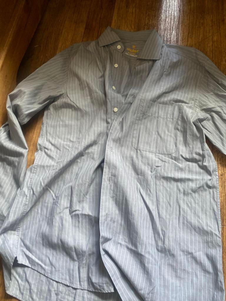 Van Laack Royal Piet Thielen overhemd xl, Ophalen of Verzenden, Zo goed als nieuw, Grijs, Halswijdte 43/44 (XL)