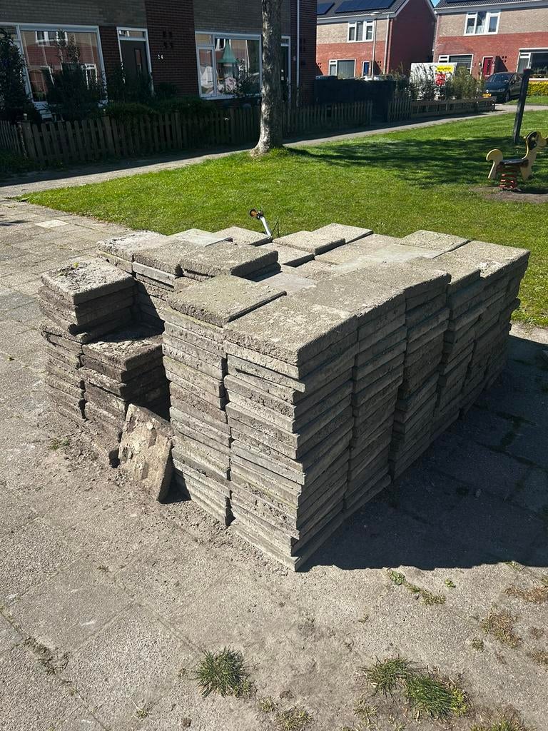 Tegels voor de tuin GRATIS!, Ophalen, Gebruikt, Hout