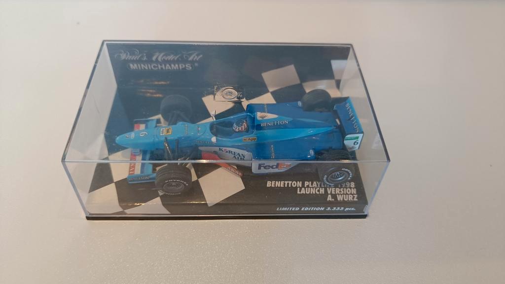 Minichamps Benetton 1998 A. Wurz F1 model, Verzamelen, Ophalen of Verzenden, Zo goed als nieuw