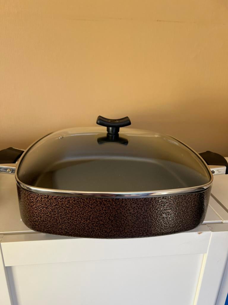 Grootte  pan, Huis en Inrichting, Keuken | Potten en Pannen, Ophalen of Verzenden, Nieuw, Rvs, Koekenpan of Braadpan