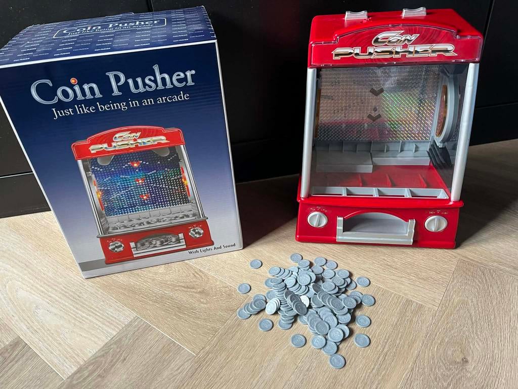 Coin Pusher met licht en geluid - munt machine, Ophalen of Verzenden, Nieuw, Jongen of Meisje