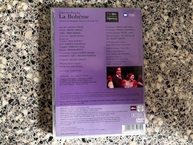 La Bohème (The Metropolitan Opera), Cd's en Dvd's, Dvd's | Muziek en Concerten, Alle leeftijden, Ophalen of Verzenden, Zo goed als nieuw
