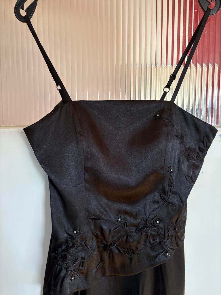 Elegante Zwarte Avond/Galajurk - Yves Calin Paris, Kleding | Dames, Gelegenheidskleding, Zo goed als nieuw, Galajurk, Zwart, Ophalen of Verzenden