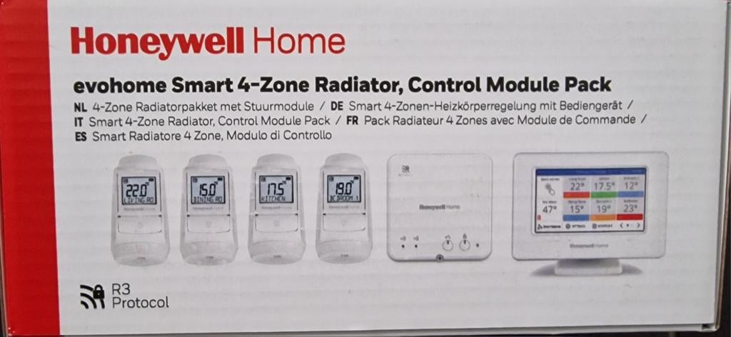 Honeywell Home 4 zones wif8 thermostaat hr93 evohome, Thermostaat, Minder dan 30 cm, Minder dan 60 cm, Ophalen of Verzenden