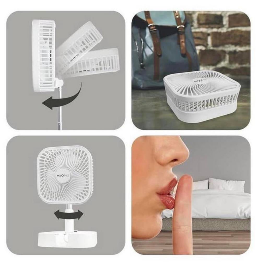 NIEUW accu tafelventilator verstelbaar + afstandsbediening, Witgoed en Apparatuur, Ventilatoren, Nieuw, Ophalen of Verzenden, H