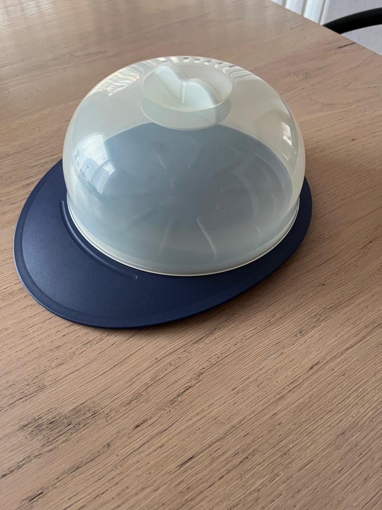 Tupperware serveerschaal met afdekdeksel, Ophalen of Verzenden, Zo goed als nieuw, Blauw, Overige typen