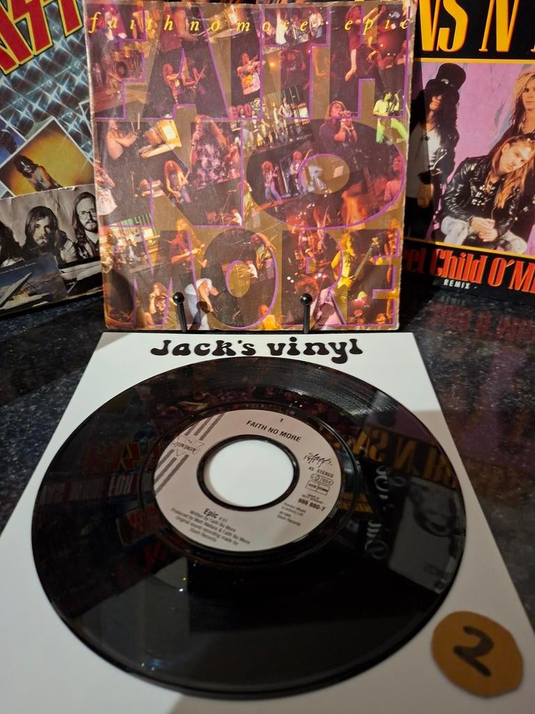 Faith No More - Epic 7 inch vinyl single  1990/1, Cd's en Dvd's, Vinyl | Rock, Ophalen of Verzenden, Zo goed als nieuw, Overige formaten