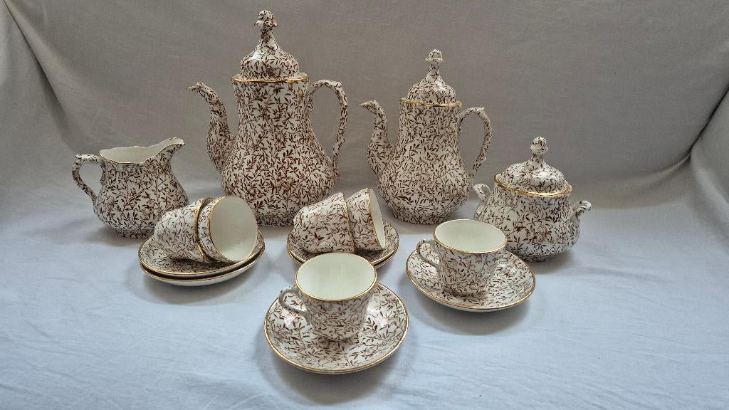Koffie theeservies Koral Societe Ceramique, Ophalen of Verzenden