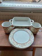 Servies Koffietijd art design ontbijtbord mok ovenschaal, Ophalen of Verzenden, Zo goed als nieuw, Bord(en), Overige stijlen