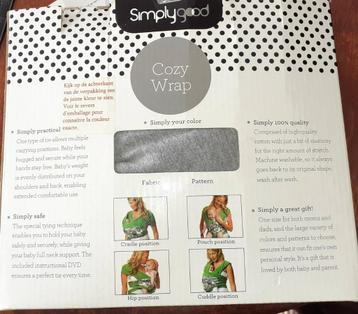 Baby draagdoek Simplygood Cozy wrap grijs beschikbaar voor biedingen