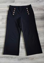 H&M zwarte broek met gouden knopen maat XL/44-46, Zwart, Maat 46/48 (XL) of groter, Ophalen of Verzenden, Zo goed als nieuw