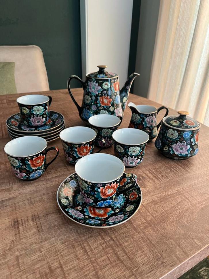 Antiek Chinees Thee Servies - Prachtig!, Antiek en Kunst, Antiek | Servies compleet, Ophalen of Verzenden