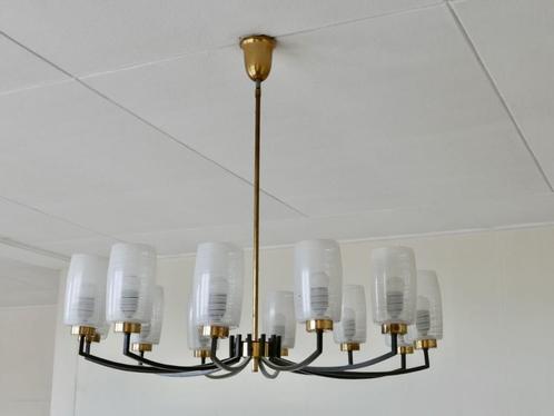 kroonluchter, Huis en Inrichting, Lampen | Kroonluchters, Gebruikt, Glas, Metaal, Ophalen