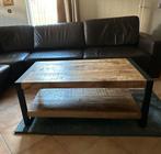 Salontafel/Koffietafel Mangohout met metalen frame, Huis en Inrichting, Tafels | Salontafels, Ophalen, 100 tot 150 cm, 50 tot 75 cm