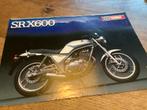 Yamaha SRX600 Brochure.   (Y4), Motoren, Ophalen of Verzenden, Yamaha