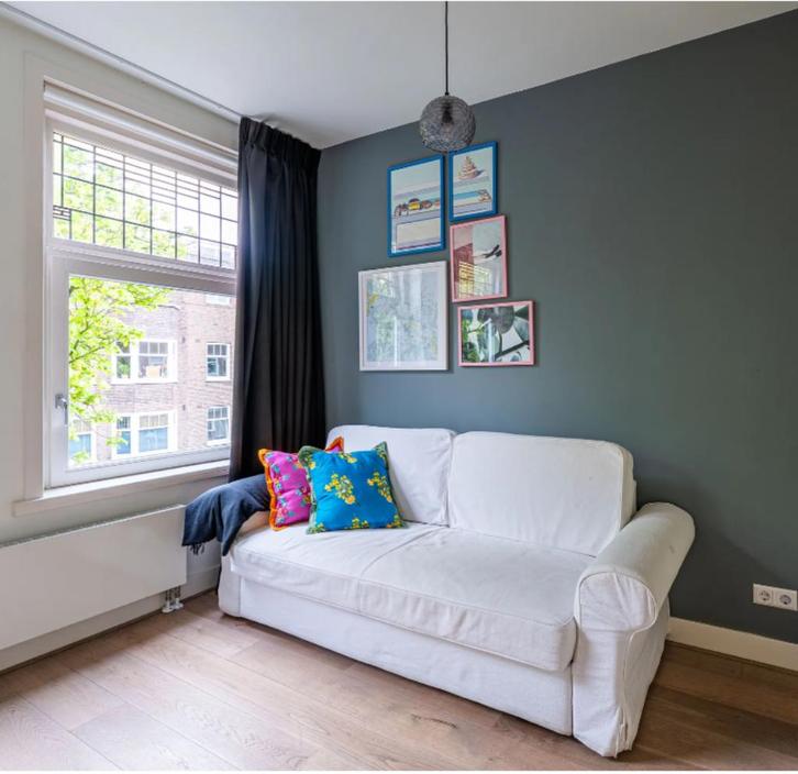 IKEA slaapbank, Huis en Inrichting, Slaapkamer | Slaapbanken, Gebruikt, 160 cm, 200 cm, Tweepersoons, Wit, Ophalen
