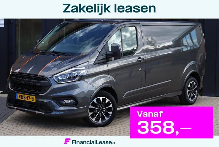 Ford Transit Custom 320 2.0 TDCI L2H1 Sport | 185 PK | Autom, Auto's, Bestelauto's, Bedrijf, Lease, Financial lease, ABS, Achteruitrijcamera