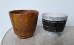 Vintage bloempotten, 10cm en 12cm hoog, vanaf prijs !!, Rond, Binnen, Ophalen of Verzenden, Zo goed als nieuw