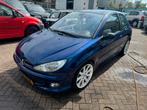 Peugeot 206 2.0 GTI 16V 3D 2002 Blauw 130pk onderhouden, Auto's, 1025 kg, 136 pk, Zwart, 4 cilinders