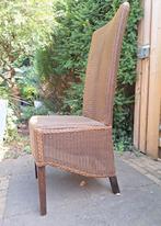 GRATIS: 4x Lloyd Loom Eetkamerstoel / Tuinstoel - Zeer Goed!, Huis en Inrichting, Ophalen, Zo goed als nieuw, Bruin, Vier