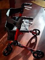 Stevige rode rollator met zitvlak, tas, Diversen, Rollators, Ophalen, Nieuw