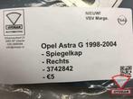 opel astra g 1998 2004 spiegelkap buitenspiegel rechts nieuw, Auto-onderdelen, Spiegels, Ophalen of Verzenden, Nieuw, Opel