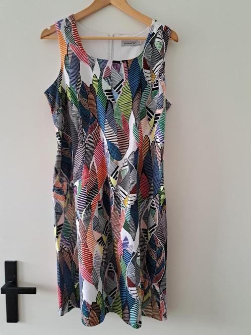 FOX'S kleurrijk stretchjurkje maat 44 twv € 195 NIEUW!!!, Kleding | Dames, Jurken, Nieuw, Maat 42/44 (L), Overige kleuren, Knielengte