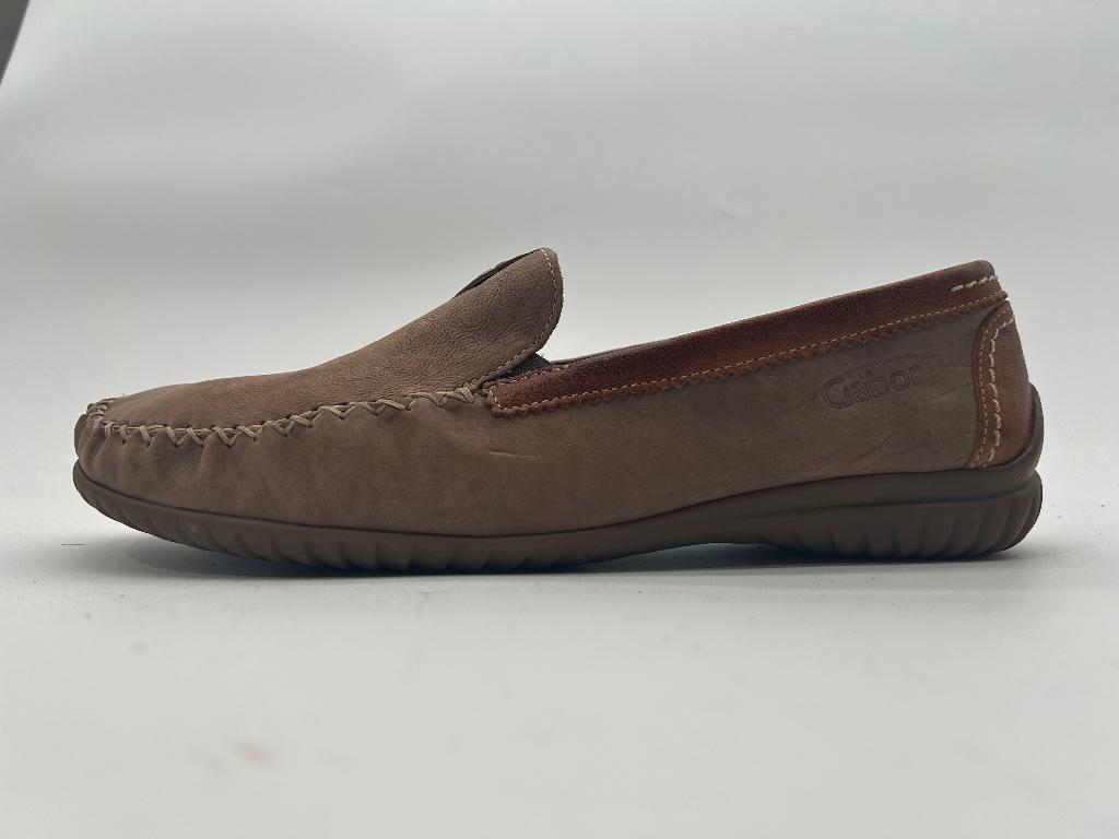Gabor, maat 43 lichtbruine hand gemaakte mocassins., Bruin, Instappers, Gabor, Ophalen of Verzenden
