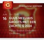 Groots met een zachte G 16 juni met voetbalwedstrijd, ruilen, Tickets en Kaartjes, Juni, Levenslied, Drie personen of meer