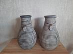 2 vazen potten kruiken, Ophalen, Gebruikt, Overige kleuren, Glas