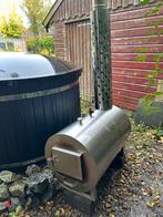 Hottub houtgestookt met polyester binnenkant 2m diameter, Tuin en Terras, Bubbelbaden en Hottubs, Ophalen, Gebruikt, Filter, Vast