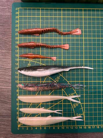 Diverse shad van 8.5/10/11.5/14/15/17 cm te koop. beschikbaar voor biedingen