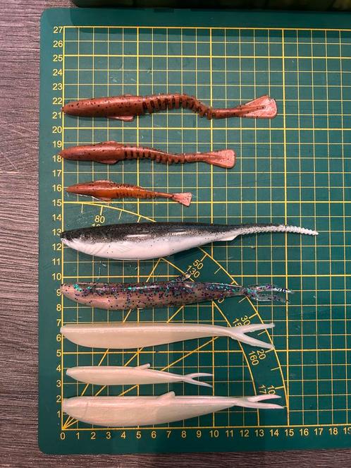 Diverse shad van 8.5/10/11.5/14/15/17 cm te koop., Watersport en Boten, Hengelsport | Roofvissen, Nieuw, Werphengel, Ophalen of Verzenden
