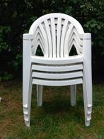 Allibert. Stapelbare stoel. Wit. 4 stuks., Tuin en Terras, Tuinstoelen, Ophalen, Zo goed als nieuw, Kunststof, Stapelbaar