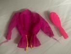 Camp Barbie 1993 jasje en borstel, Ophalen of Verzenden, Gebruikt, Accessoires