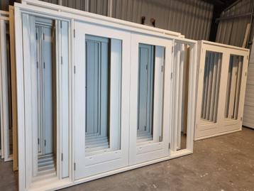 Dubbele Hardhout Tuindeuren met zijlichten DIRECT Leverbaar beschikbaar voor biedingen