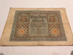 Reichsbanksnote Hundert Mark. 1920, Ophalen of Verzenden, Duitsland, Los biljet