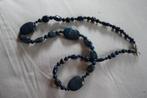 blauwe ketting met Lapis stenen, Sieraden, Tassen en Uiterlijk, Kettingen, Overige materialen, Gebruikt, Blauw, Ophalen of Verzenden