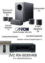JVC RX530VBK Tuner-Versterker + CANTON Surround set, Ophalen, Gebruikt, JVC, 60 tot 120 watt