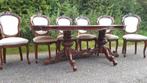 Barok eetkamer tafel met 6stoelen, Ophalen