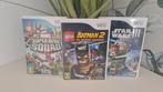 Wii Spellen - Lego Batman 2, Star Wars III, Marvel, Avontuur en Actie, Gebruikt, 2 spelers, Eén computer